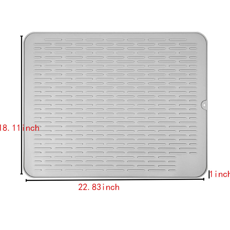 White silicone shop drying mat
